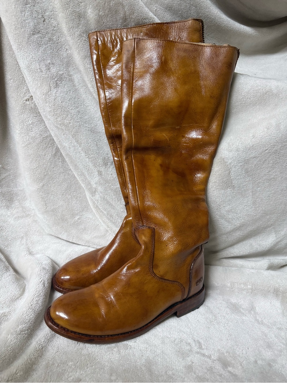 Women’s Bed Stu Tall Cognac Leather Boots